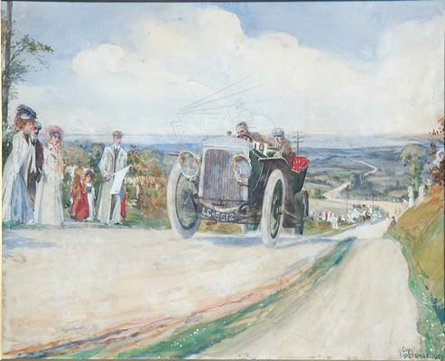 Motoring artwork by Guy Lipscombe