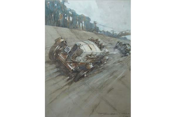 Motoring artwork by Peter Gordon
